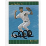 Derek Jeter signed 1992 Score Rookie Baseball Card COA